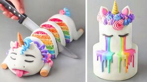 Unicorn Cakes | Easy Cake Decorating Ideas | So Yummy Colorful Cake Decorating Recipes