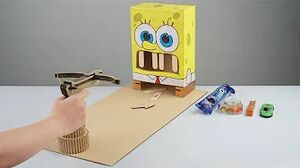 How to make Mini Game Crossbow Shooting SpongeBob from Cardboard