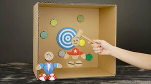 DIY How to Make Kick the Buddy Game from Cardboard