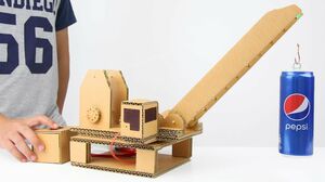 How to Make Hydraulic Powered Crane from Cardboard