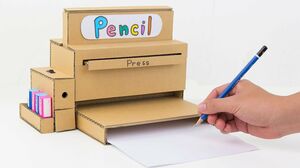 How to Make Pencil Sharpener Machine from Cardboard