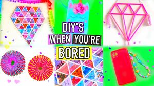 5 Minute Crafts To Do When You're Bored - Room Decor.. Paper Fidget Toy and more..