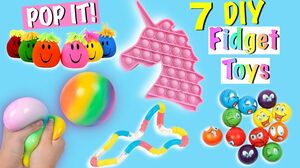 7 DIY EASY FIDGET TOYS IDEAS - VIRAL TIKTOK VIDEOS - Ice cream POP IT, Antistress Balloons and more.