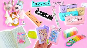DIY SUPER EASY SCHOOL SUPPLIES IDEAS YOU SHOULD TRY by GIRL CRAFTS - BACK TO SCHOOL HACKS