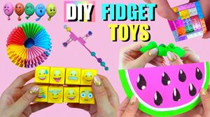 7 DIY FIDGET TOYS IDEAS - HOW TO MAKE EASY FIDGET TOYS AT HOME - Watermelon Pop it and more..