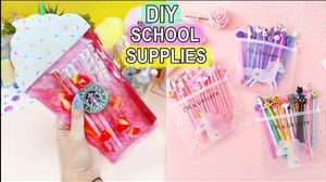 7 DIY SCHOOL SUPPLIES IDEAS - EASY BACK TO SCHOOL HACKS - Starbucks Liquid Pencil Case and more..