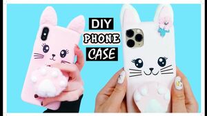 DIY - How To Make a Homemade Phone Case From Scratch - Pink Cat Phone Case