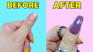 HOW TO MAKE FAKE NAILS WITH HOME MATERIALS