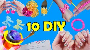 10 Things To Do When You're Bored At Home - Nail art, Slime, Bracelet and more..