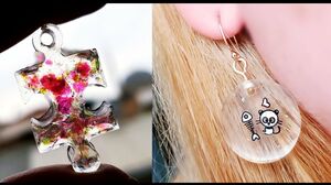 10 DIY JEWELRY MAKING WITH EPOXY RESIN / Earring, Bracelet, Necklace