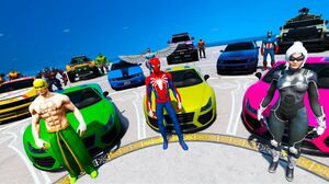 Stan Lee challenge Off Sport Muscle Cars Spiderman Black Cat Captain America Hulk
