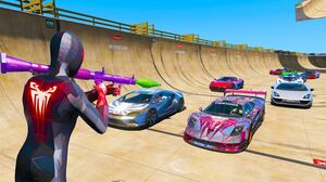Ramps Spidermens RPG challenge new Cars for Miles Morales suits programmable & Purple a Uptown Pride
