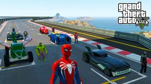 Superheroes challenge Hot Wheels cars Stunt Ramps  SpiderMan Hulk Venon AntMan