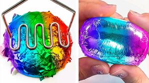Oddly Satisfying Slime ASMR No Music Videos - Relaxing Slime 2021 - 237
