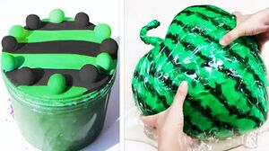 Oddly Satisfying Slime ASMR No Music Videos - Relaxing Slime 2021 - 235