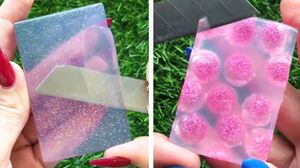 Clear Glycerin Soap Cutting | Soap Cubes | Relaxing | Oddly Satisfying ASMR