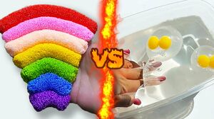 Crunchy Slime VS Jiggly Water Slime l Which Is More Satisfying? Oddly Satisfying ASMR 2019!