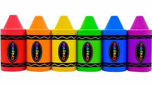 Satisfying Asmr l How To Make Rainbow Crayon With Kinetic Sand Cutting ASMR #282 Bon Bon