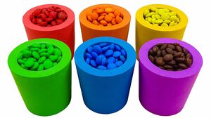 Satisfying Asmr l Rainbow Cups & Candy Mixing With Kinetic Sand Cutting ASMR #240 Bon Bon