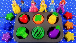 Satisfying Video l How To Make Color Tray Fruit & Disney Princess With Playdoh ASMR #268 Bon Bon