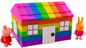Satisfying Asmr l How To Make Rainbow House With Kinetic Sand Cutting ASMR #256 Bon Bon