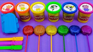 Satisfying Video l How To Make Playdoh Lollipop Glitter & ICream Cutting ASMR #225 Bon Bon