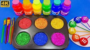 Satisfying Video l How To Make Playdoh Rainbow Lollipop Candy M&M ASMR #181 Bon Bon