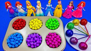 Satisfying Video l How To Make Color Tray Beads With Disney Princess ASMR #168 Bon Bon