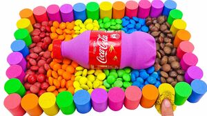 Satisfying Asmr l How To Make Rainbow Cola Pool With Colors Candy Cutting ASMR #142 Bon Bon