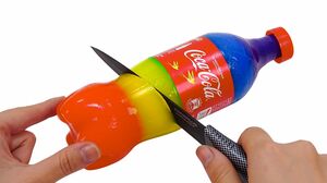 Satisfying Video l How To Make Jelly Coca Cola Bottle Cutting ASMR #12 Bon Bon