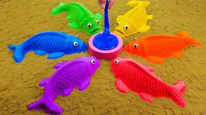 Satisfying Video l DIY Miniature Kinetic Sand Fish & Slime Cutting ASMR #22