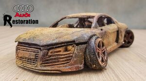 Restoration Abandoned Audi R8 Racing Model Car