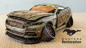 Ford Mustang Gt - Amazing Restoration Abandoned Model Car