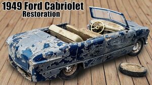 Ford 1949 Cabriolet Abandoned Model Car Restoration