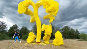 EXPERIMENT : Big Yellow Worms Eruption From Coca-cola ,Sprite ,Fanta , Mirinda and MENTOS