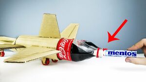 Coca-Сola and Mentos Powered Cardboard Double Jet
