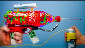 4 SIMPLE GUNS WITH COCA-COLA AND PEPSI |  How To Make Orbeeze Gun
