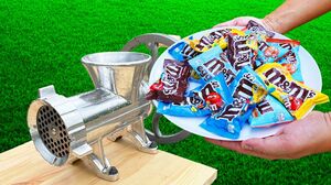 M&M's Candy vs Meat Grinder