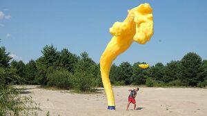 Tallest yellow Elephant Toothpaste underground
