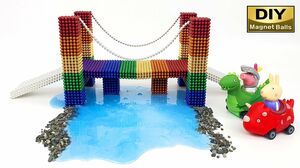 DIY - How To Make Rainbow Bridge with Magnetic Balls, Slime (Satisfying) ASMRㅣDIY Magnet balls