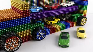 How to Make Transportation Car from Magnetic Balls (ASMR Satisfying) - Magnet DIY