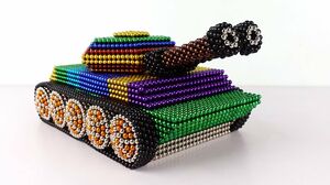 DIY - How To Make Mini Tank From Magnetic Balls with Satisfying - Magnet Statisfation