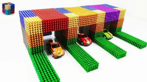 DIY How To Make Garage Toys with 13824  Magnetic Balls( ASMR ) | Magnetic Boy