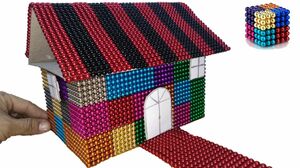 DIY  Making House with 14216 Magnetic Balls - Magnetic Boy