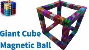 Playing with 20000 Magnetic Balls, Giant CUBE - Magnetic Boy