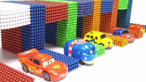 DIY - Making Garage Disney Pixar Cars With Magnet Balls - Magnet Crafts