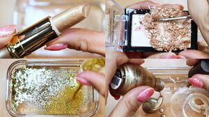Color Collection Season2 "gold" Mixing Lip section,glitter,Nail,Shadow Section into Slime