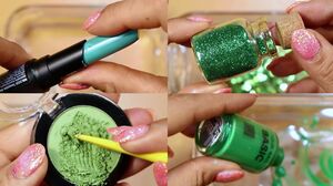 Color Collection Season2 "green" Mixing Lip section,glitter,Nail,Shadow Section into Slime