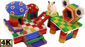 Magnetic Ball - DIY How To Make Amazing House For Hamster With Magnetic Balls - Surprise Balls