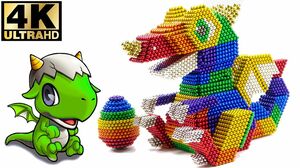 DIY How To Make Baby Dragon With Magnetic Balls (Sactisfaction) 